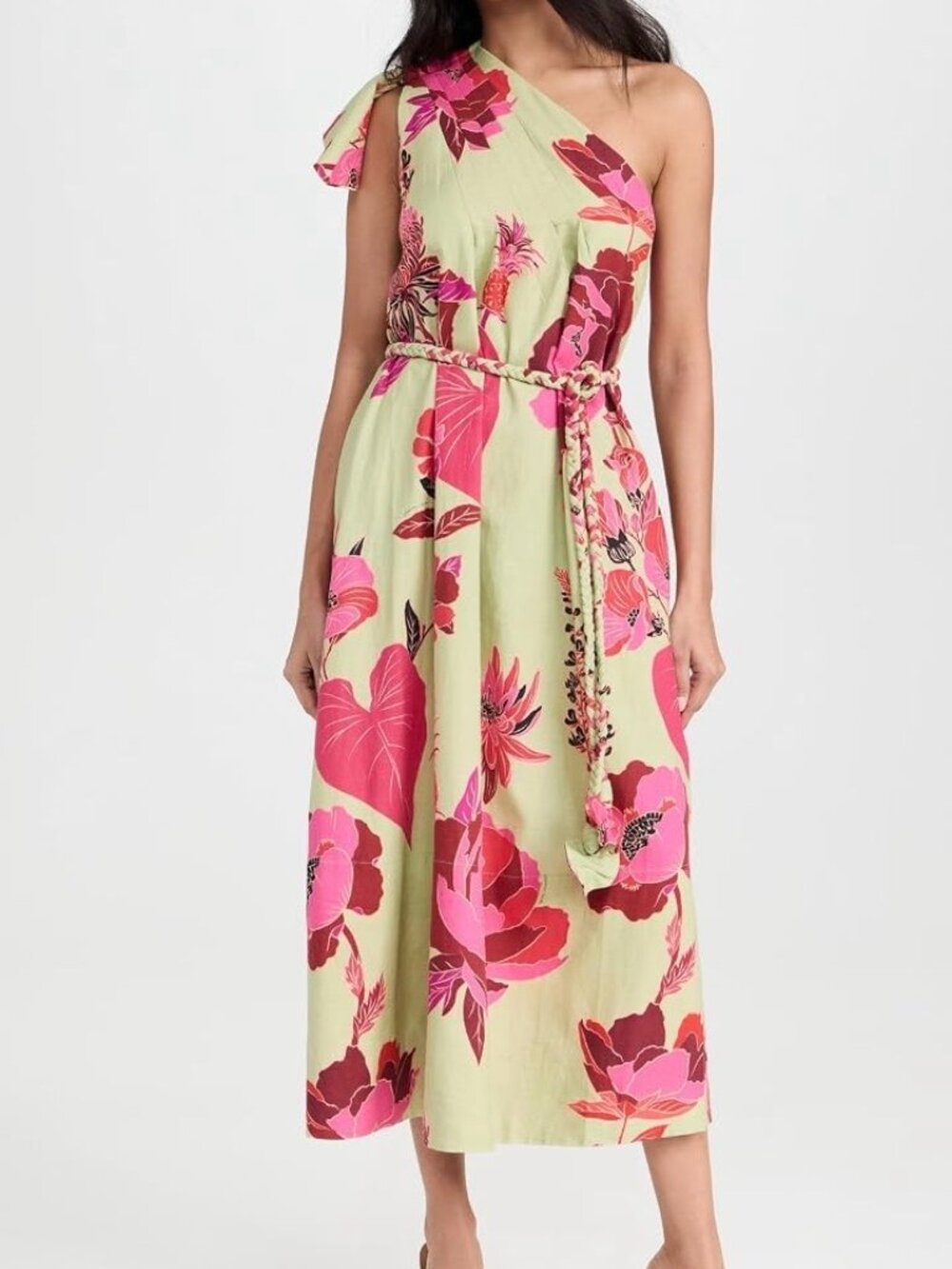 FARM Rio Fresh Garden Green One Should Maxi Dress Size L - Picture 4 of 4